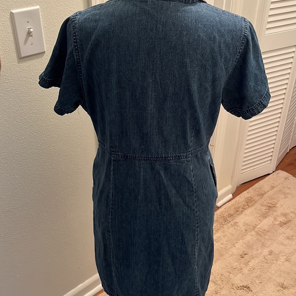 LL Bean petite denim dress - Picture 3 of 5